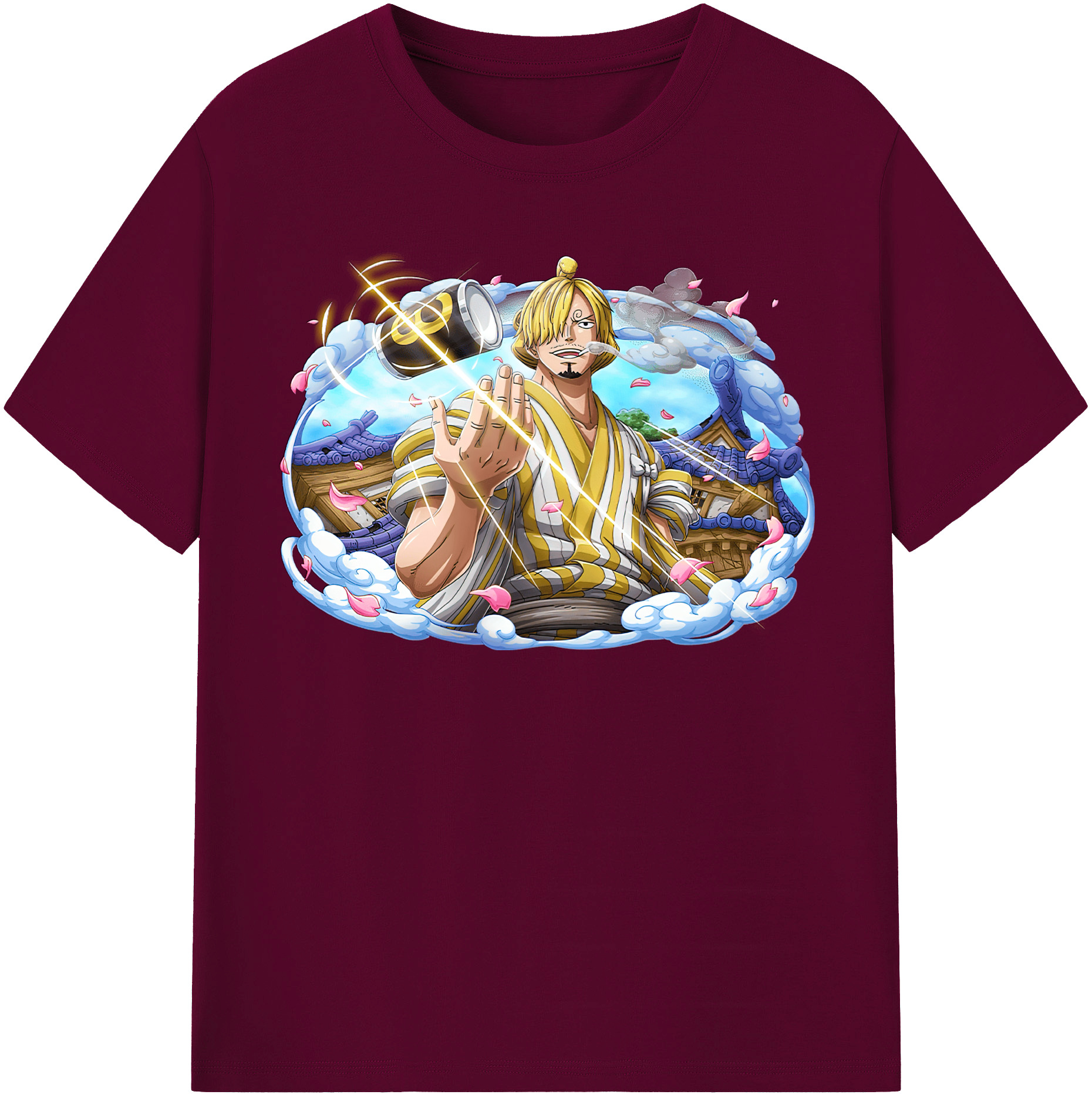 （画像用） ワンピース サンジ ONE PIECE Sanji レディースカジュアルプリントTシャツ（綿100％）